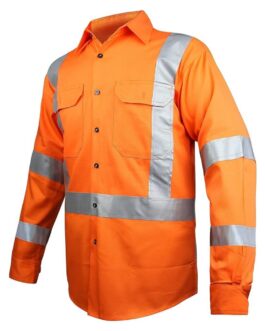 Work Wear Hi Viz Shirt with Custom Logo by Athlo